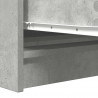 Komoda Betonowa Szara 100x35x76 cm Drewno klejone