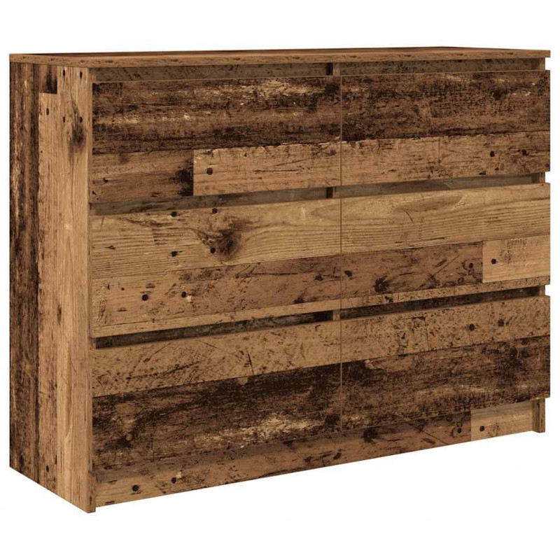 Komoda Stare drewno 100x35x76 cm Drewno klejone