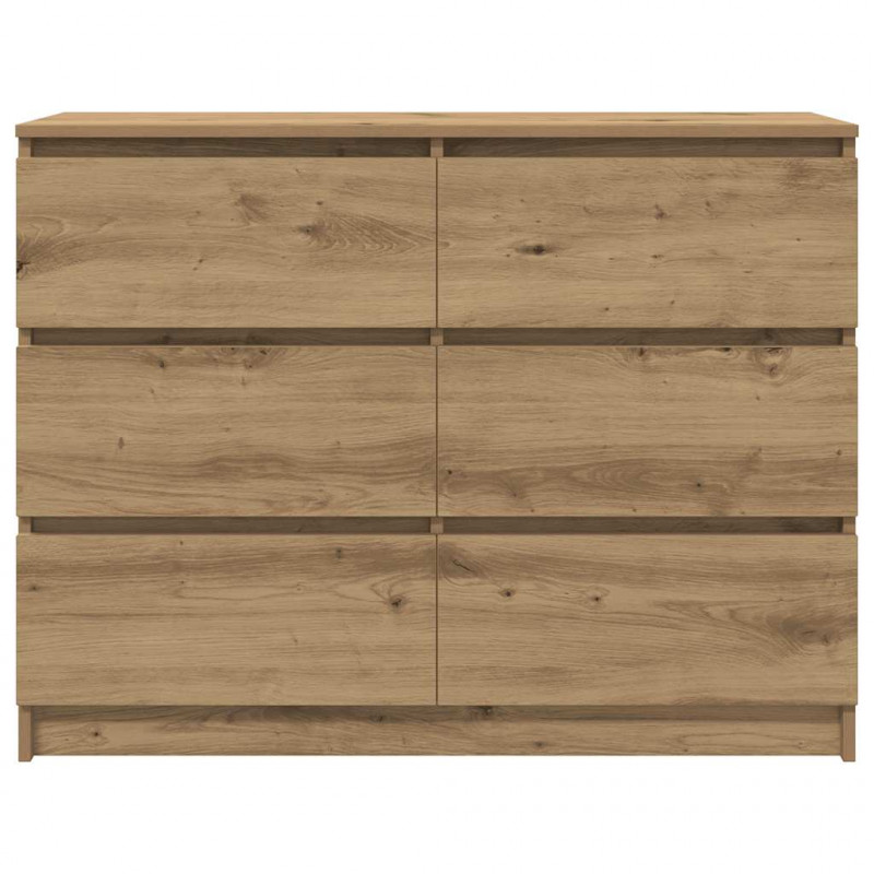 Komoda Artisan Dąb 100x35x76 cm Drewno klejone