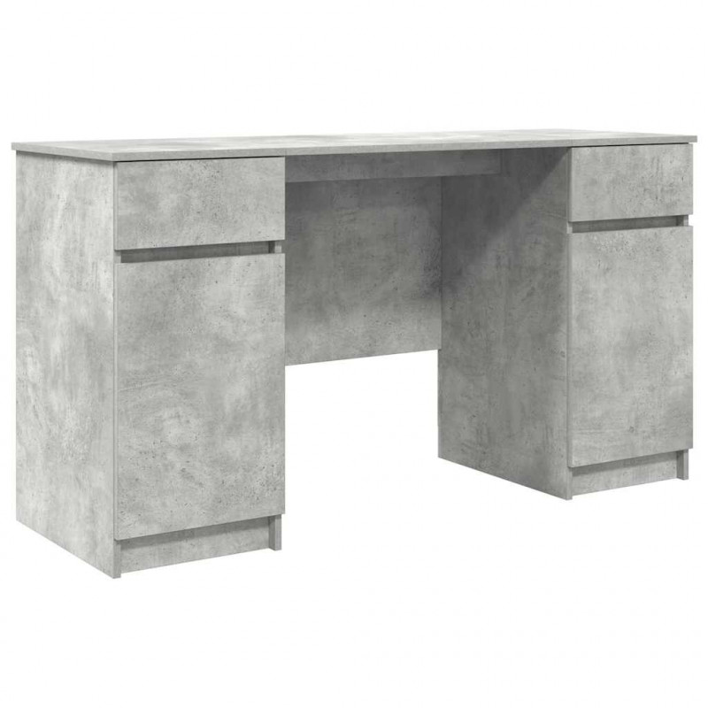 Biurko Betonowy szary 140 x 49 x 76 cm Materiał drewnopochodny
