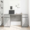 Biurko Betonowy szary 140 x 49 x 76 cm Materiał drewnopochodny