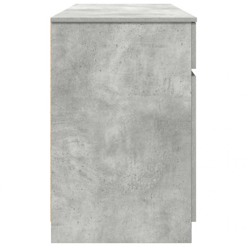 Biurko Betonowy szary 140 x 49 x 76 cm Materiał drewnopochodny