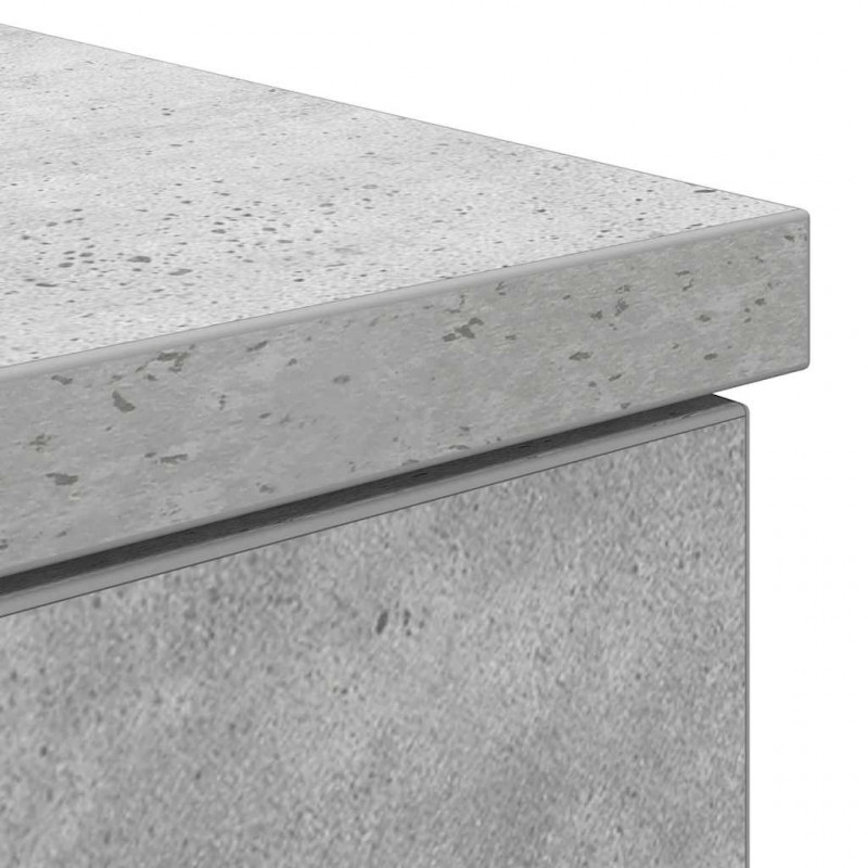 Biurko Betonowy szary 140 x 49 x 76 cm Materiał drewnopochodny