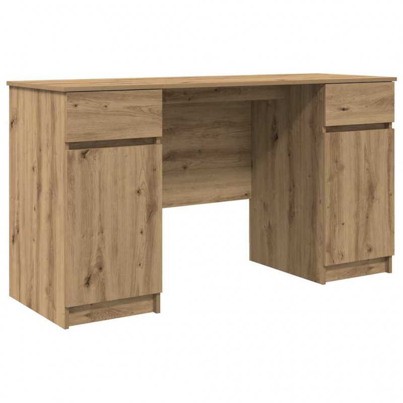 Biurko dąb artisan 140 x 49 x 76 cm Materiał drewnopochodny