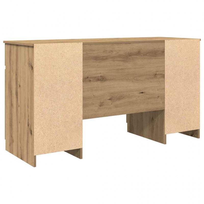 Biurko dąb artisan 140 x 49 x 76 cm Materiał drewnopochodny