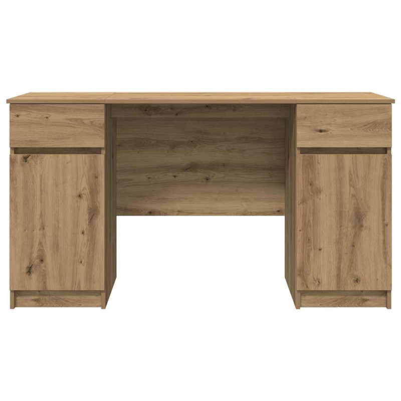 Biurko dąb artisan 140 x 49 x 76 cm Materiał drewnopochodny