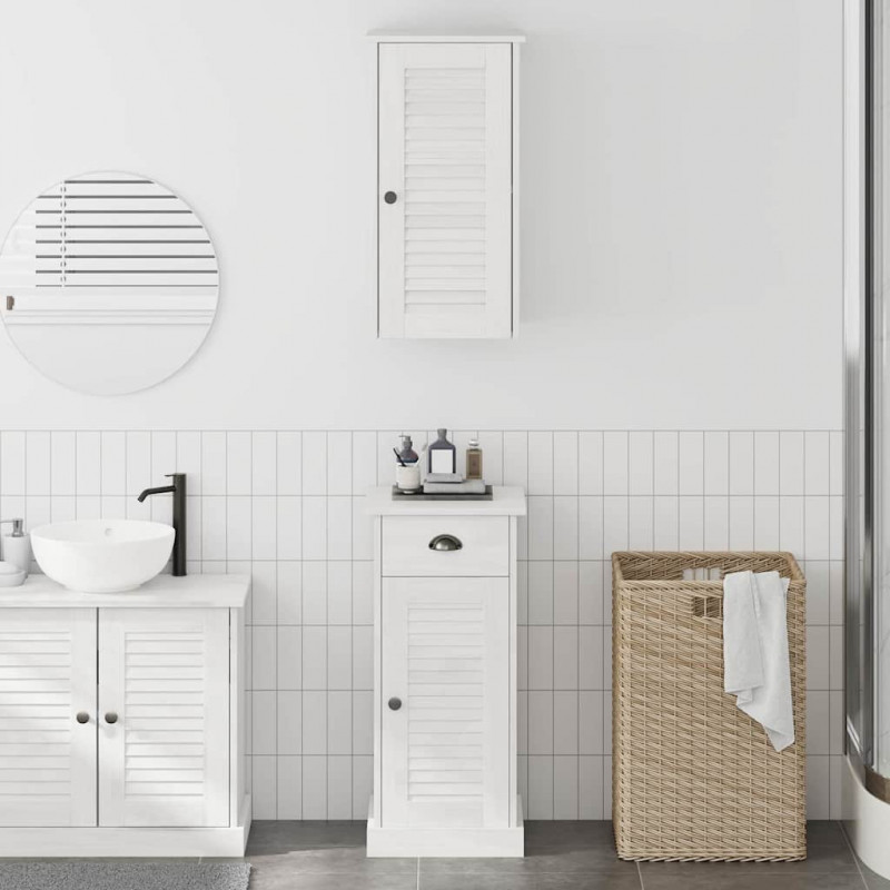 Zestaw mebli łazienkowych z szufladą VIGO 2 pcs Brązowy i biały
