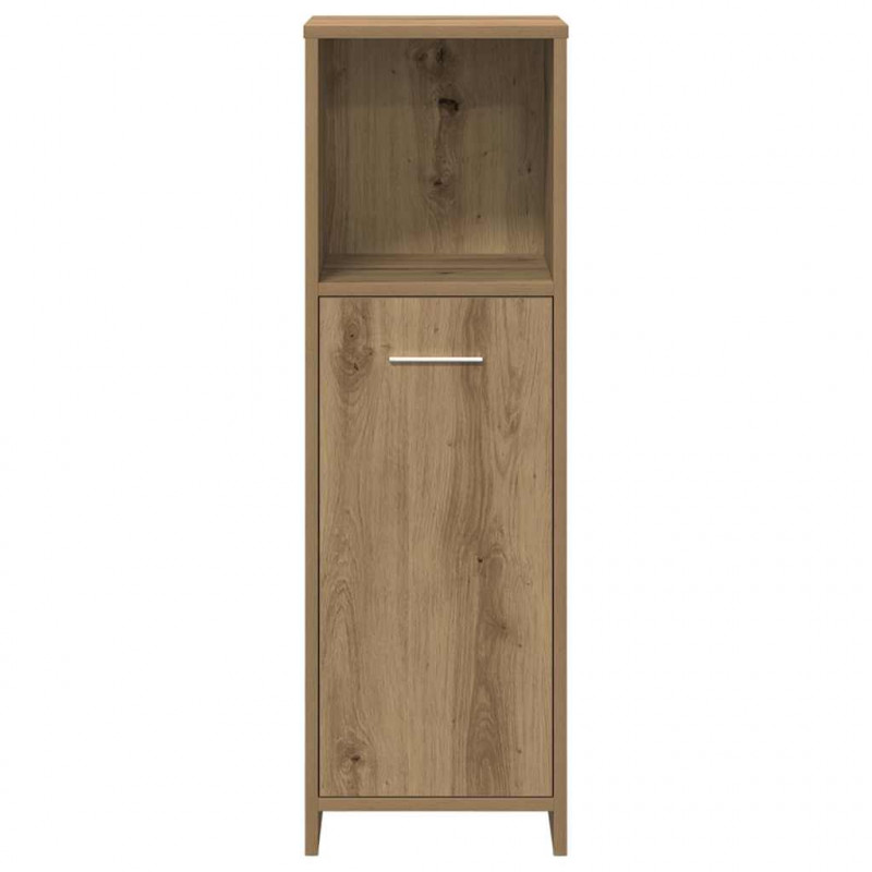 3-częściowy zestaw mebli łazienkowych, dąb artisan