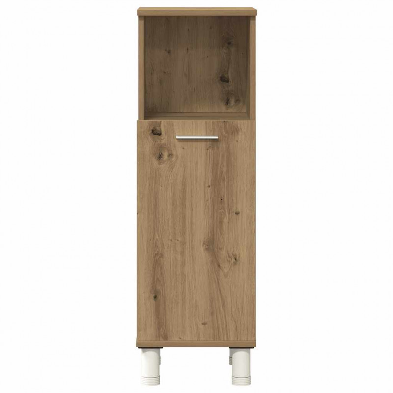 3-częściowy zestaw mebli łazienkowych, dąb artisan