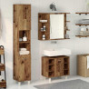 3-częściowy zestaw mebli łazienkowych, kolor starego drewna