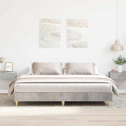 Rama łóżka bez materaca Betonowa szarość 200x200 cm