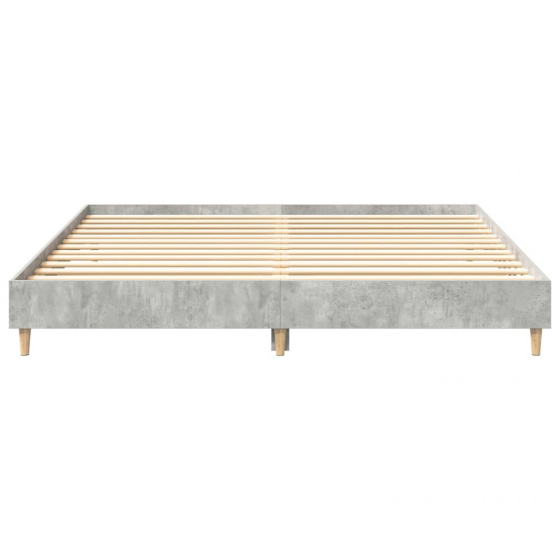 Rama łóżka bez materaca Betonowa szarość 200x200 cm