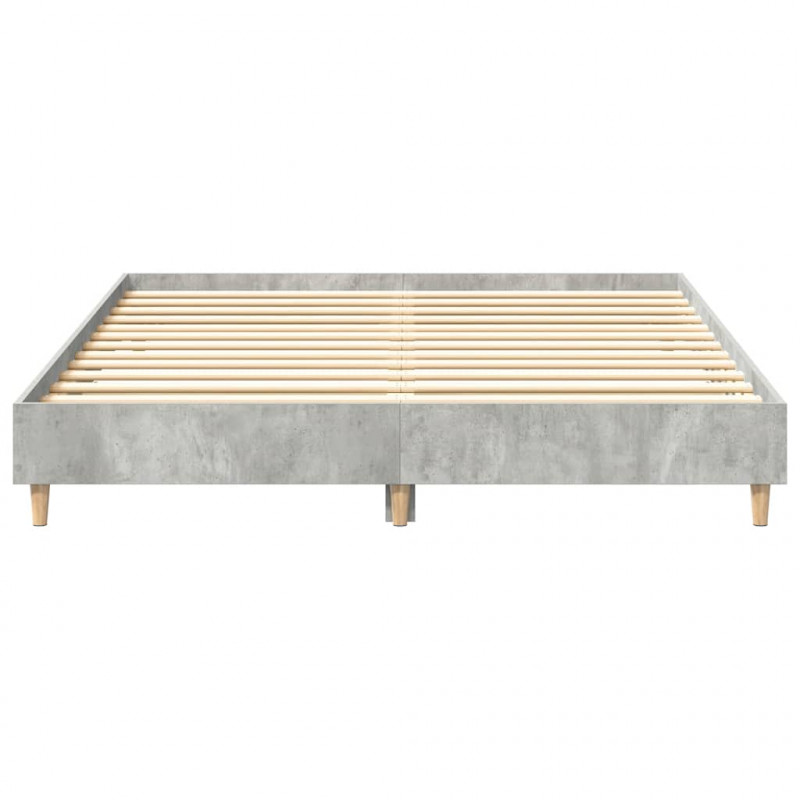 Rama łóżka bez materaca Betonowa szarość 150x200 cm