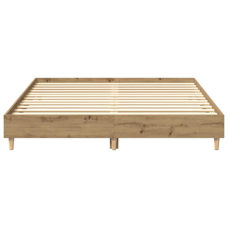 Rama łóżka bez materaca Artisan Oak 150x200 cm Drewno klejone