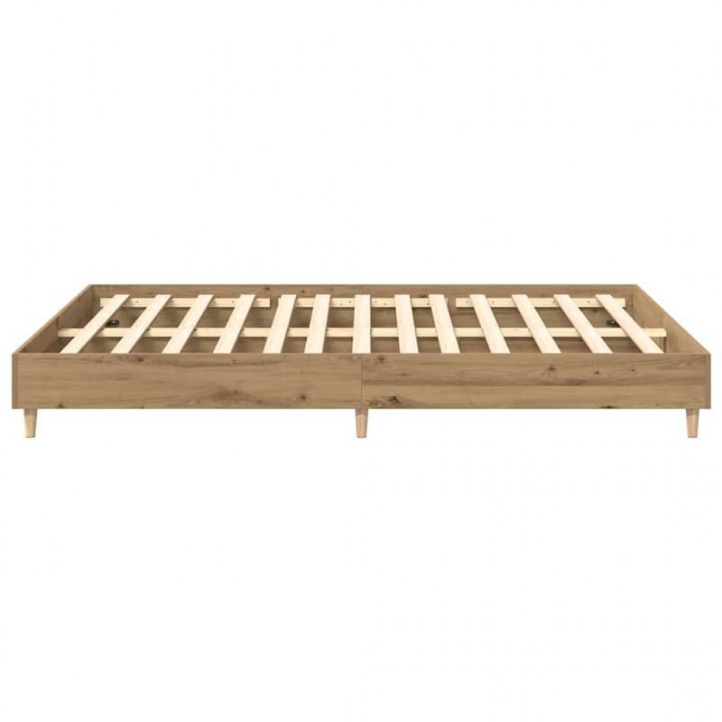 Rama łóżka bez materaca Artisan Oak 150x200 cm Drewno klejone