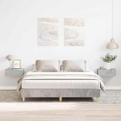 Rama łóżka bez materaca Betonowa szarość 140x200 cm