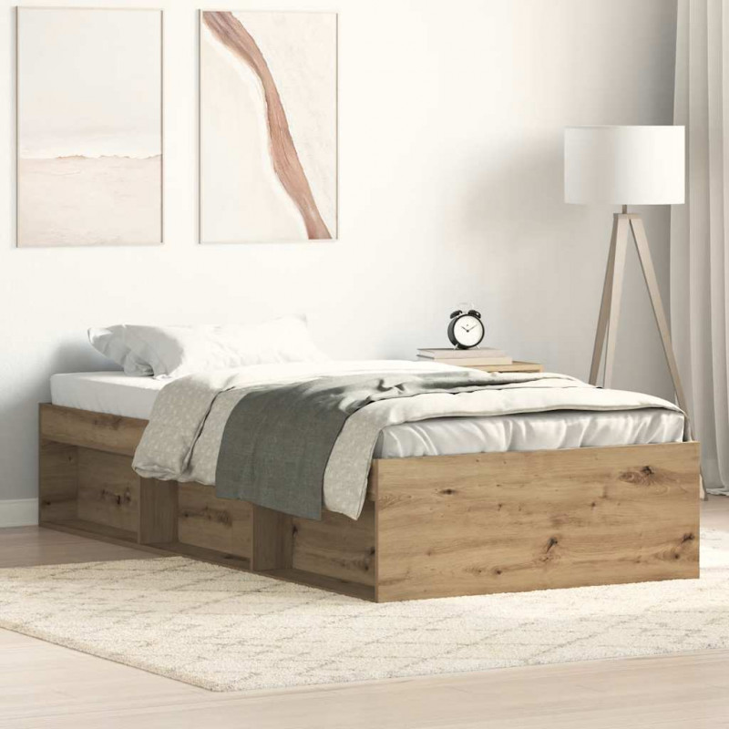 Rama łóżka bez materaca Artisan Oak 90x200cm Drewno klejone