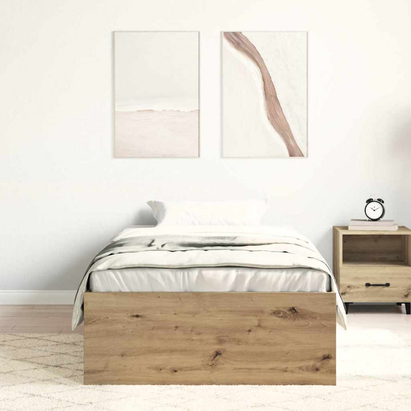 Rama łóżka bez materaca Artisan Oak 90x200cm Drewno klejone