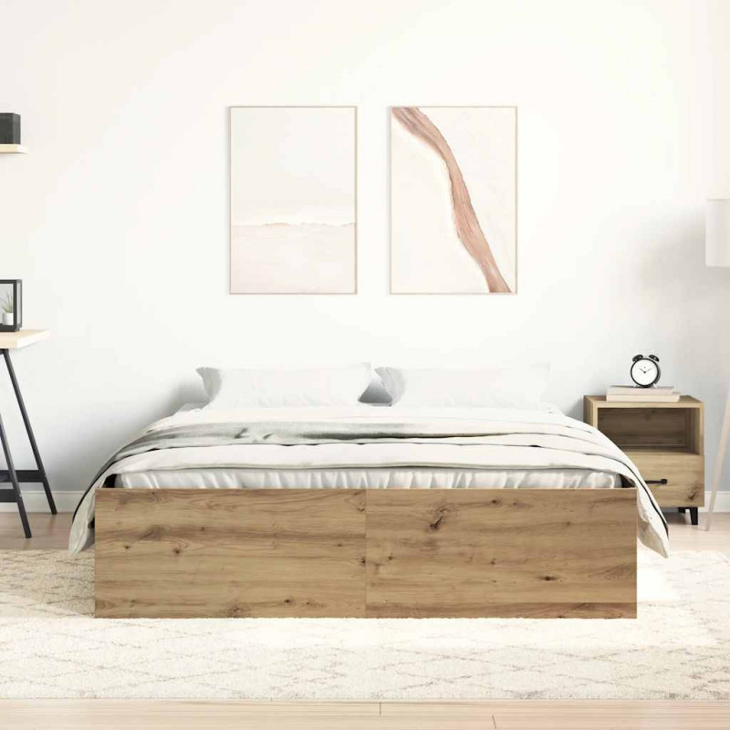 Rama łóżka bez materaca Artisan Oak 120x200cm Drewno klejone