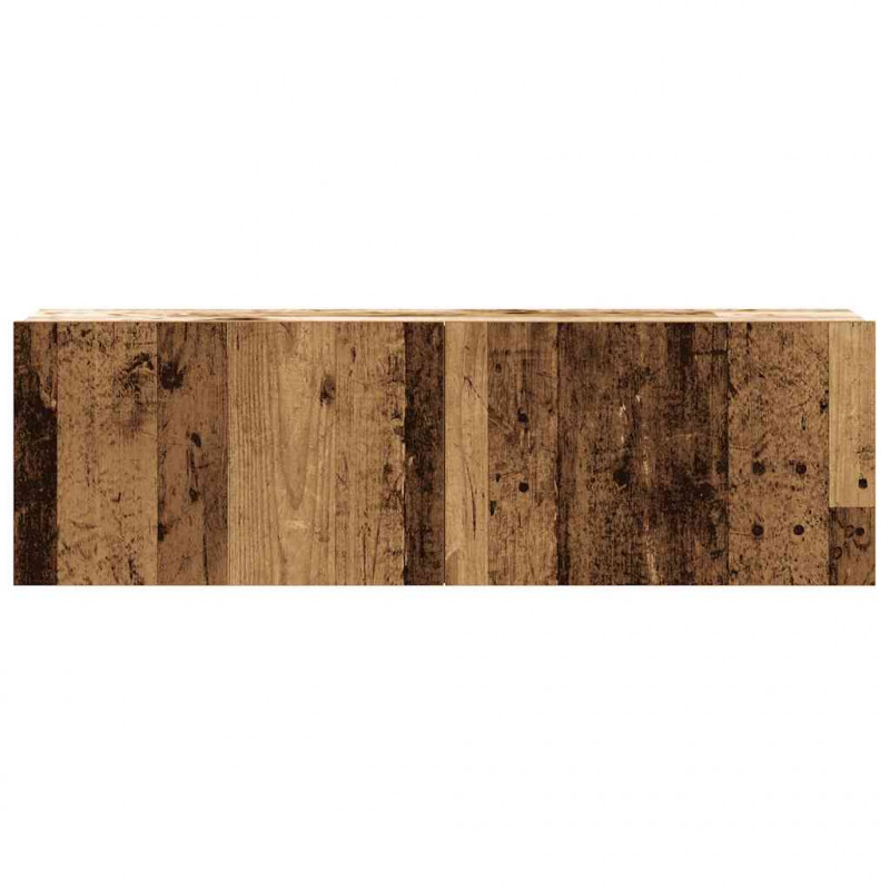 Wiszące szafki telewizyjne, 3 szt., stare drewno, 100x30x30 cm