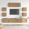 7-cz. zestaw szafek TV, dąb artisan, materiał drewnopochodny