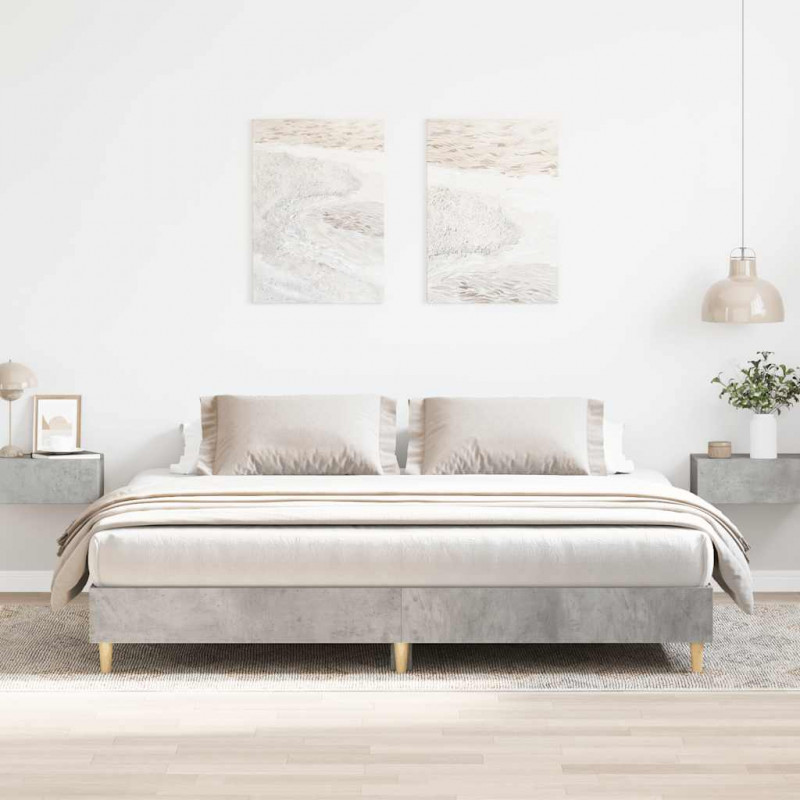 Rama łóżka bez materaca Betonowa szarość 180x200cm