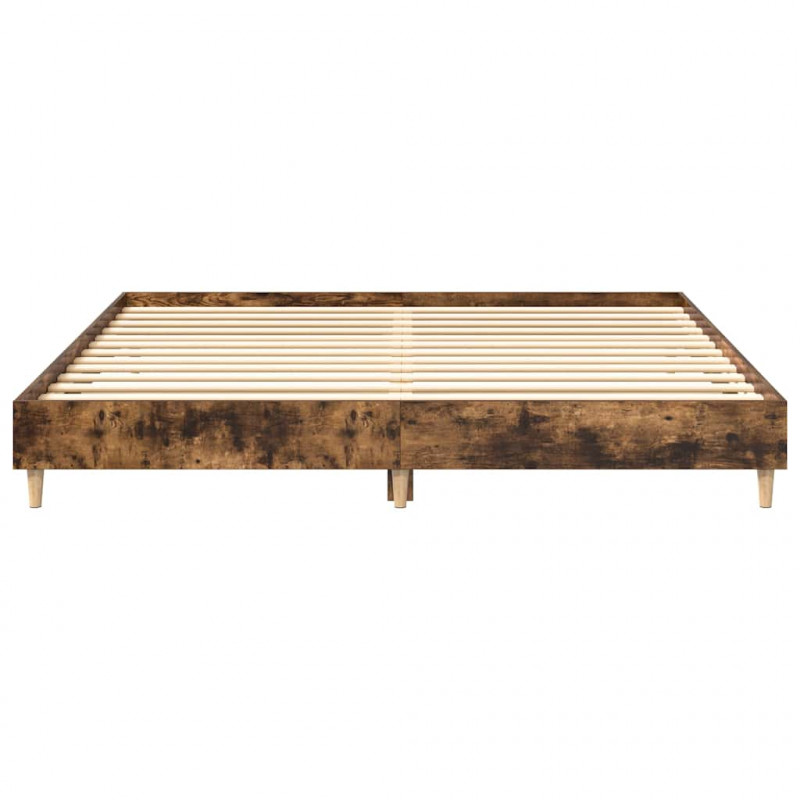 Rama łóżka bez materaca dąb wędzony 180x200cm drewno klejone