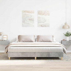 Rama łóżka bez materaca Betonowa szarość 160x200cm