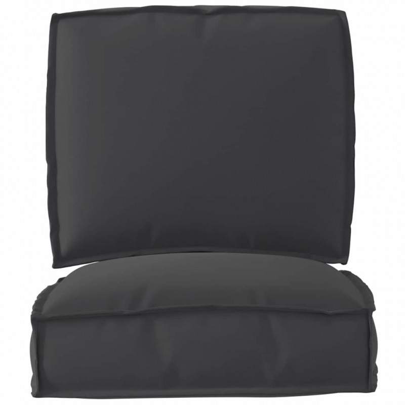 Zestaw poduszek na paletę 2 pcs Czarny Materiał Oxford
