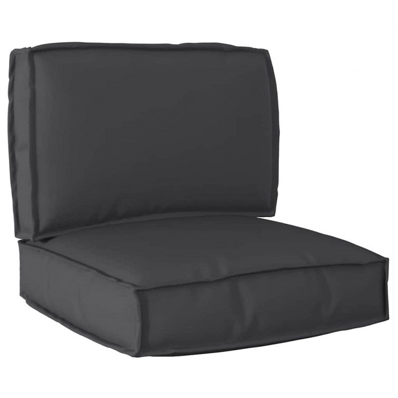 Zestaw poduszek na paletę 2 pcs Czarny Materiał Oxford