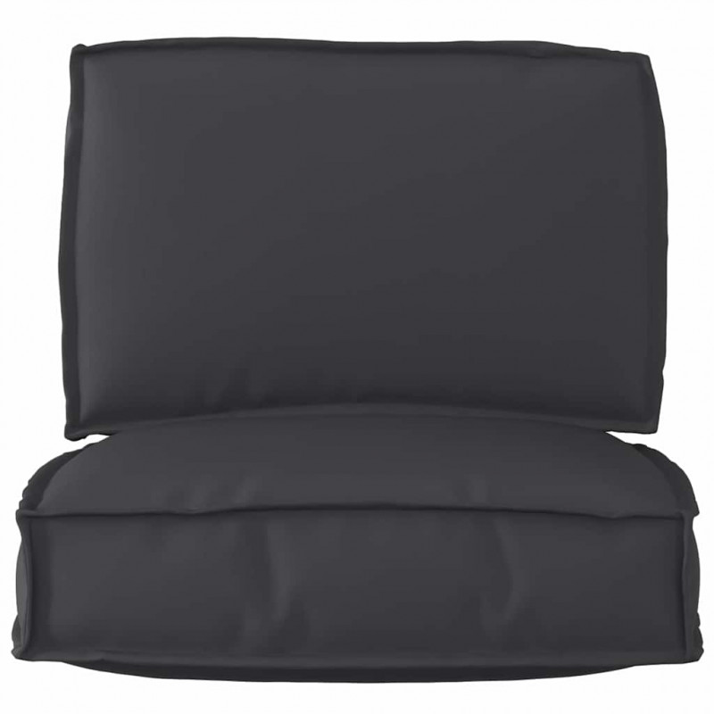 Zestaw poduszek na paletę 2 pcs Czarny Materiał Oxford