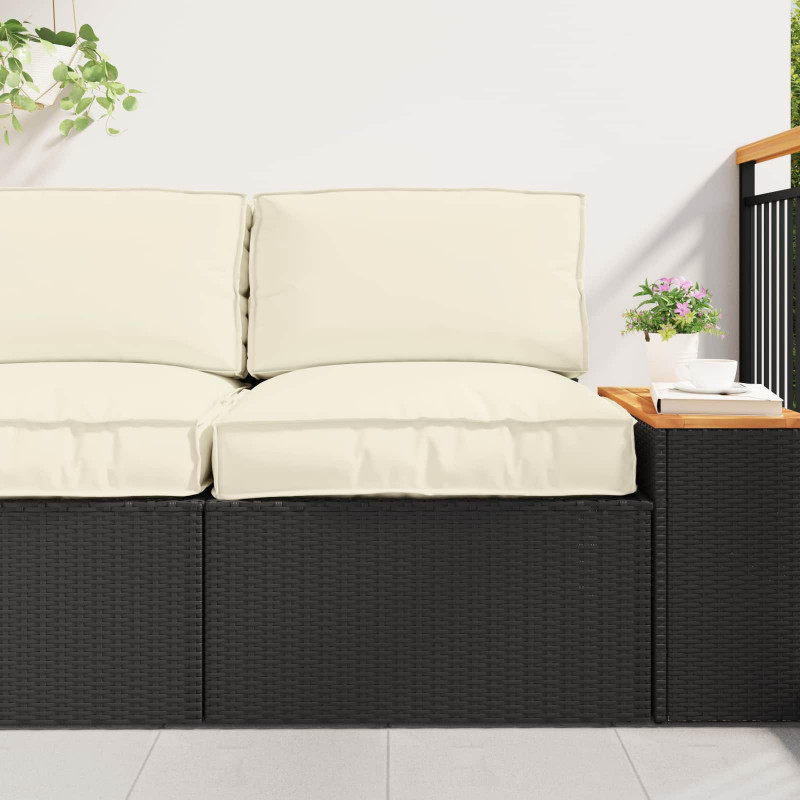 Zestaw poduszek na paletę 2 pcs Kremowy Materiał Oxford