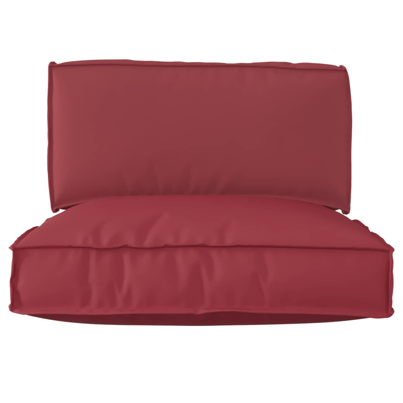 Zestaw poduszek na paletę 2 pcs Czarny Materiał Oxford