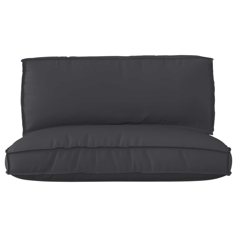 Zestaw poduszek na paletę 2 pcs Czarny Materiał Oxford