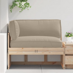 Zestaw poduszek na paletę 3 pcs Ciemnoszary Materiał Oxford