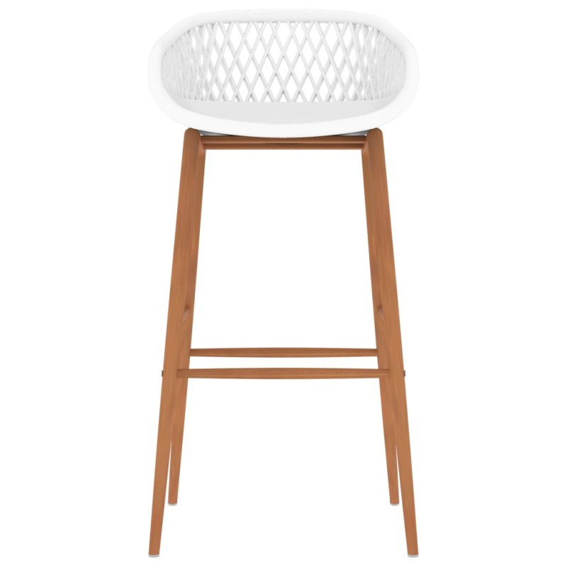 7-częściowy zestaw mebli barowych, czarno-biały