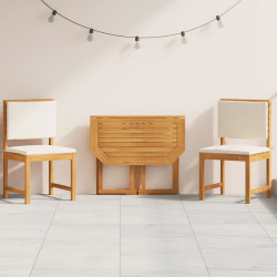 Zestaw Bistro Ogrodowego 3 pcs Brązowy Lite Drewno Akacji