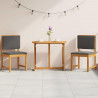 Zestaw Bistro Ogrodowego 3 pcs Brązowy Lite Drewno Akacji