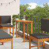 Zestaw Bistro Ogrodowego 6 pcs Brązowy Lite Drewno Akacji