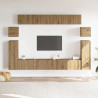 8-cz. zestaw szafek TV, dąb artisan, materiał drewnopochodny