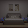 Szafka nocna z oświetleniem LED, stare drewno, 60x35x40 cm