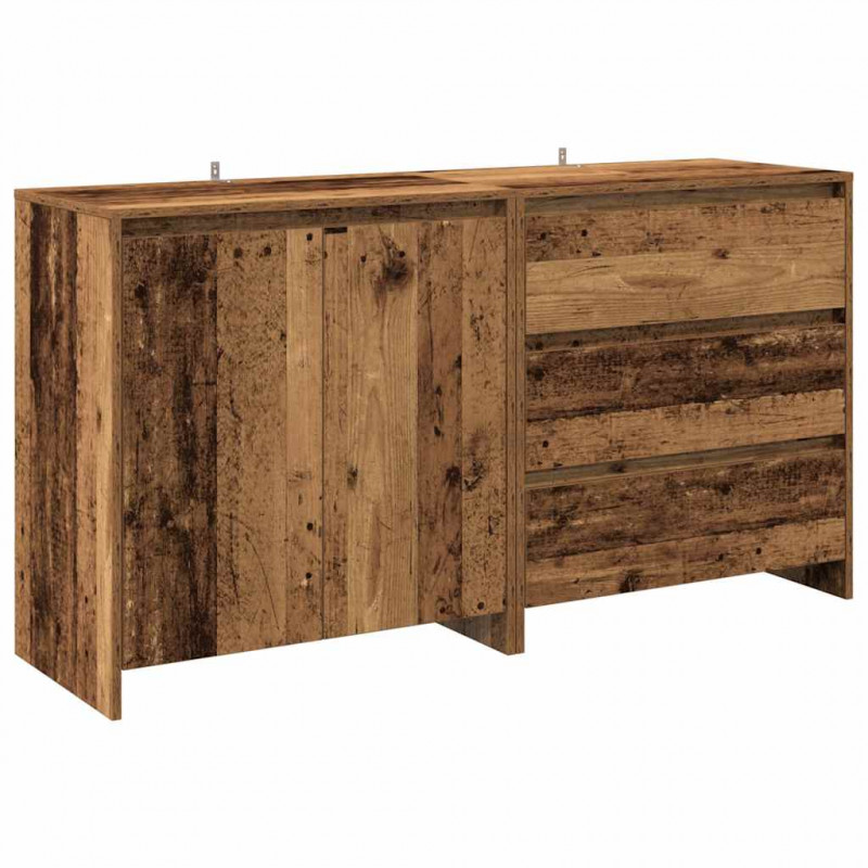 2-cz. szafka, stare drewno, 60x30x75cm, materiał drewnopochodny
