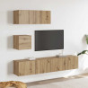 4-cz. zestaw szafek TV, dąb artisan, materiał drewnopochodny