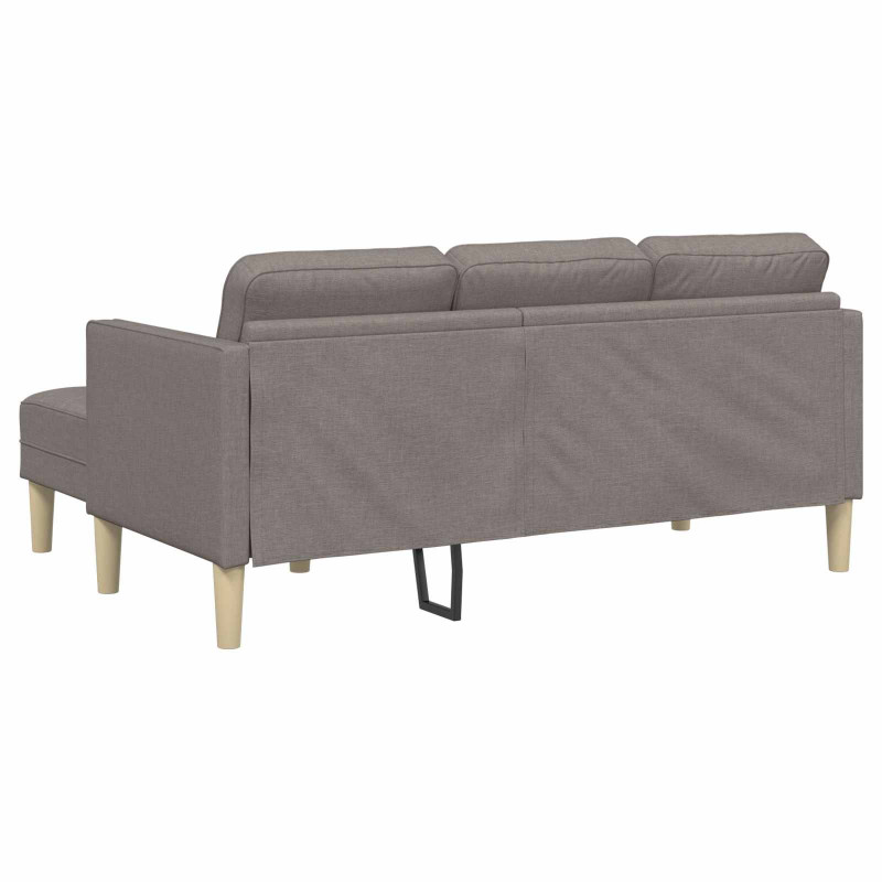Zestaw Sof z poduszką 2 pcs Ciemnoszary Poliester