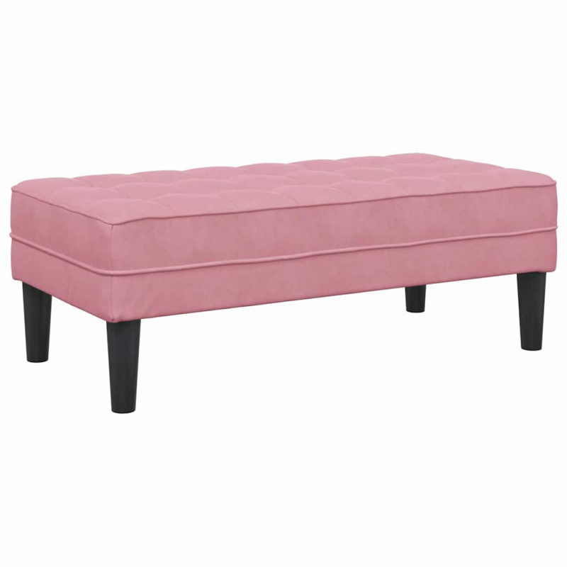 Zestaw Sof z poduszką 2 pcs Różowy Poliester