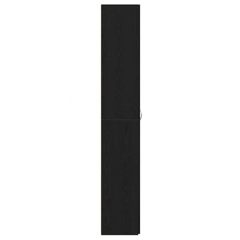 Biurowa szafka z półką z drzwiami Czarny Dąb 60 x 32 x 190 cm