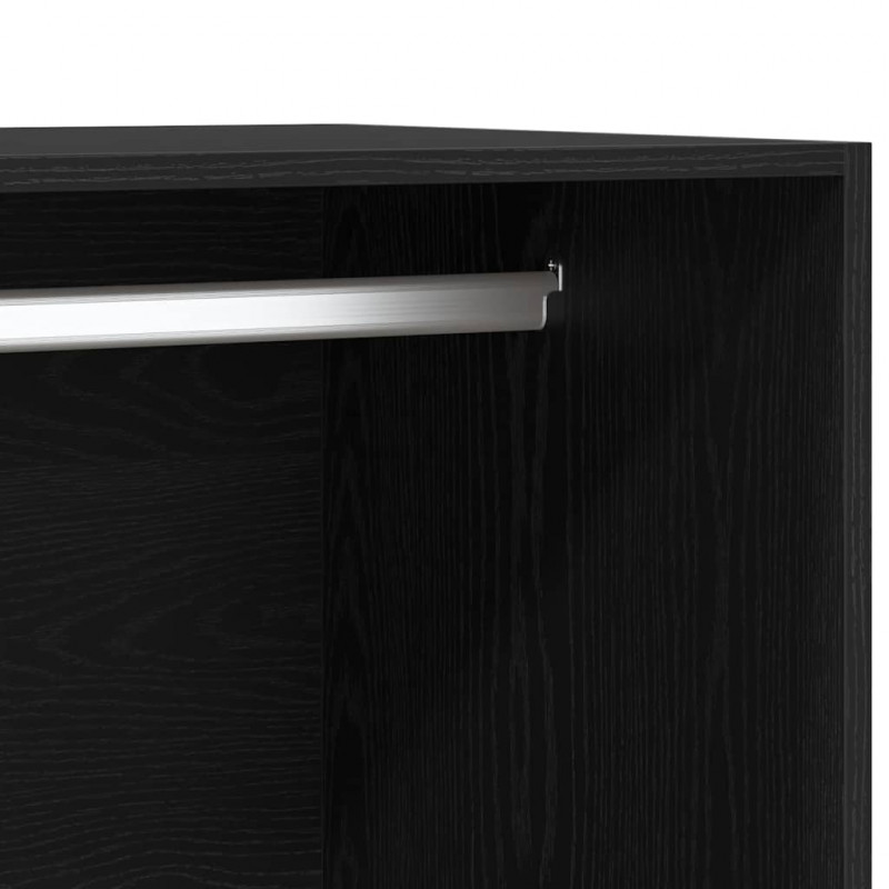 Garderoba Czarny dąb 100 x 50 x 200 cm Materiał drewnopochodny