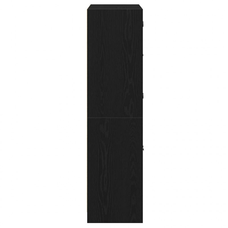 Highboard Czarny Dąb 68 x 37 x 142 cm