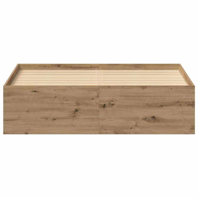 Rama łóżka bez materaca Artisan Oak 135x190cm Drewno klejone