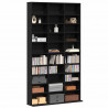 Kabinet na płyty CD z półką Czarny Dąb 101 x 23 x 177,5 cm